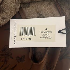 NWT WeWoreWhat slip dress